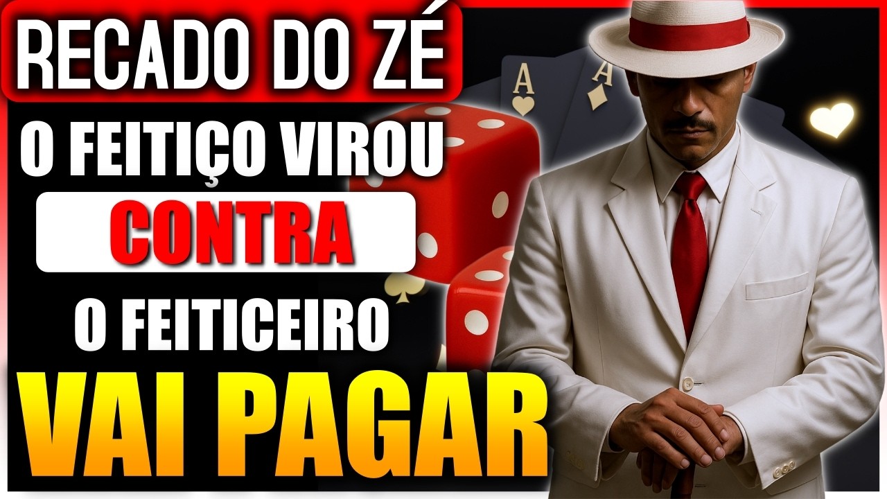O FEITIÇO virou: Zé Pilintra garante que quem fez vai PAGAR - Recado de Zé Pilintra