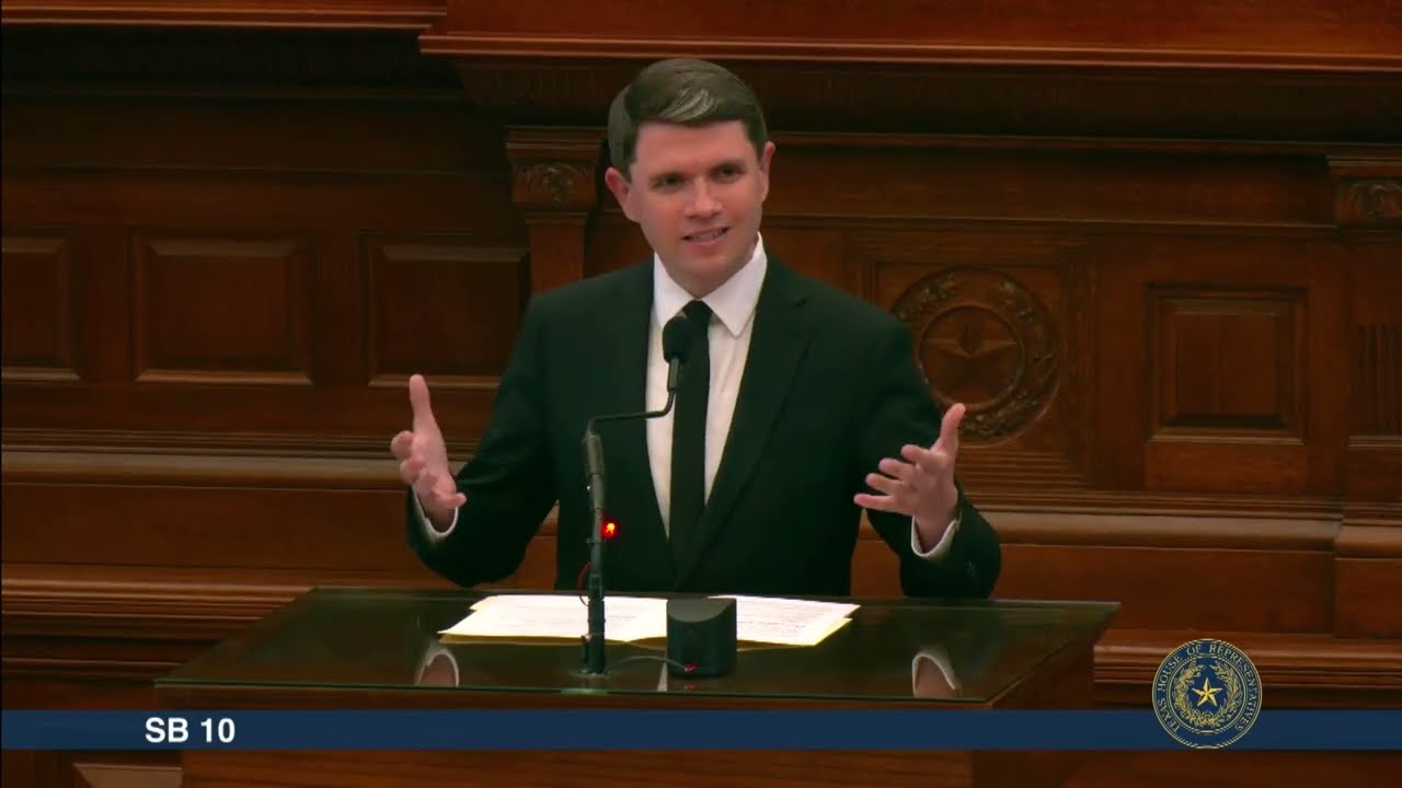James Talarico speaks against forcing teachers to post the Ten Commandments in every classroom
