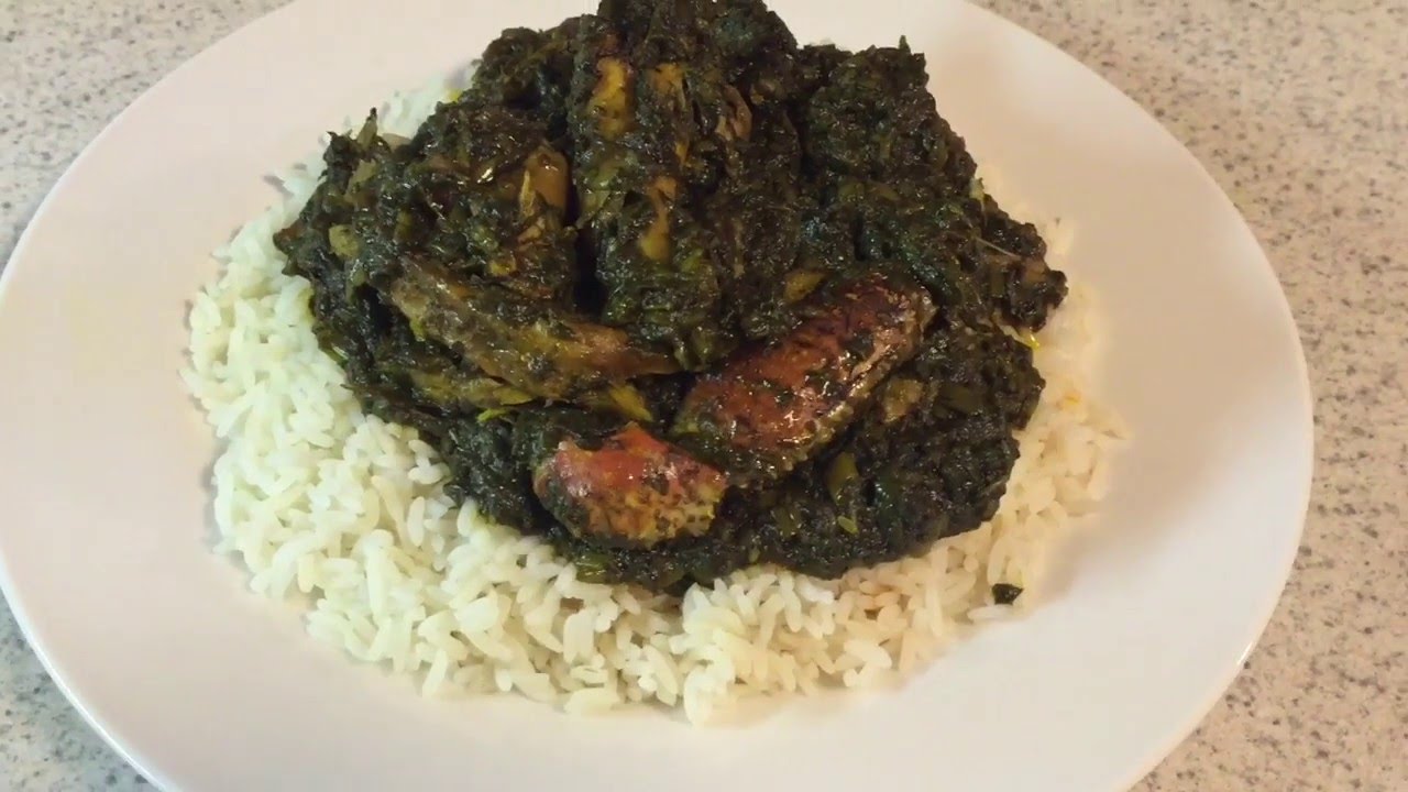 Red Oil Potato Greens | IBeeTheChef