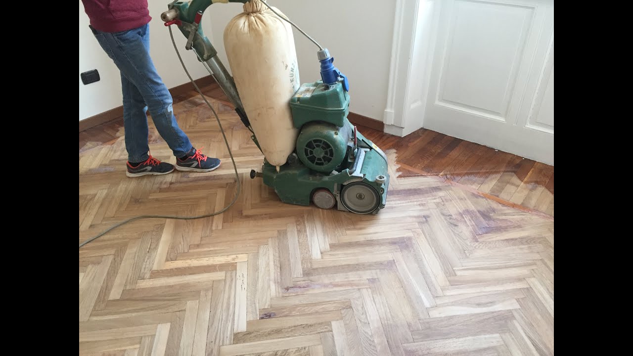 Lamatura parquet Milano di una stanza in solo un giorno,La levigatura completo senza polvere