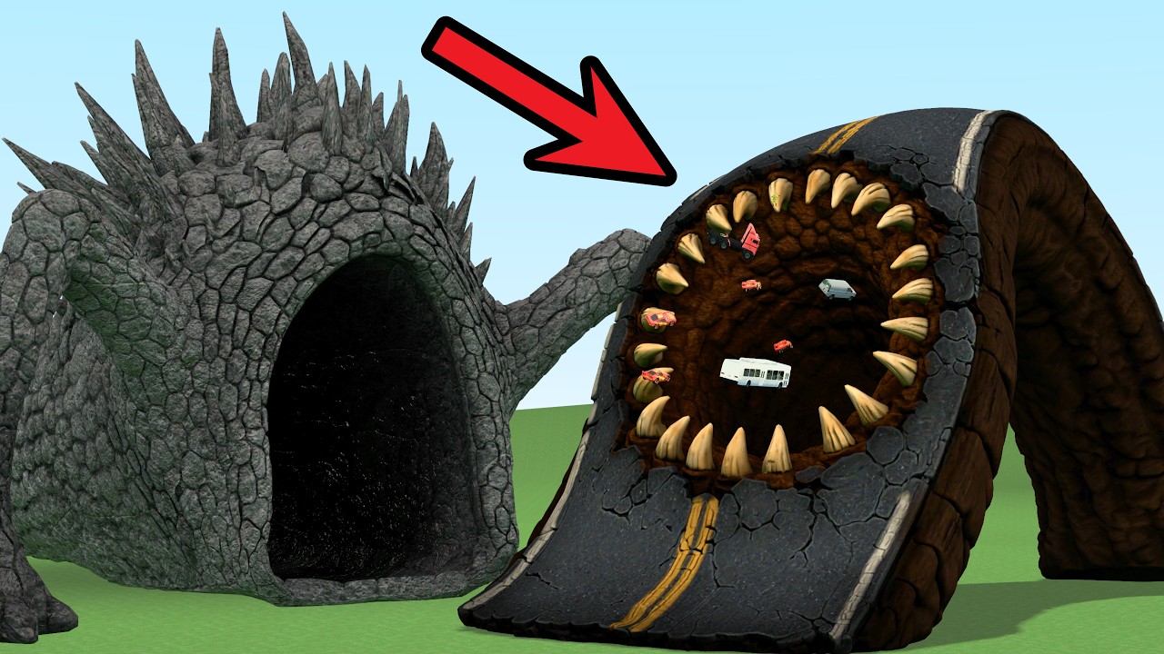I FOUND ROAD EATER MONSTER VS LAND EATER CREATURE In Garry's Mod