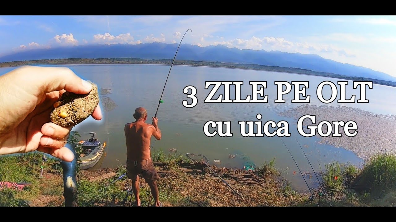 Pescuit PE OLT cu BARILA si VIERMI La CARAS - La Baraj Scoreiu, Jud. Sibiu