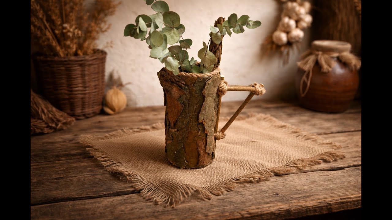 Rustikale Deko-Kanne aus Konservendosen | DIY Deko aus Naturmaterialien