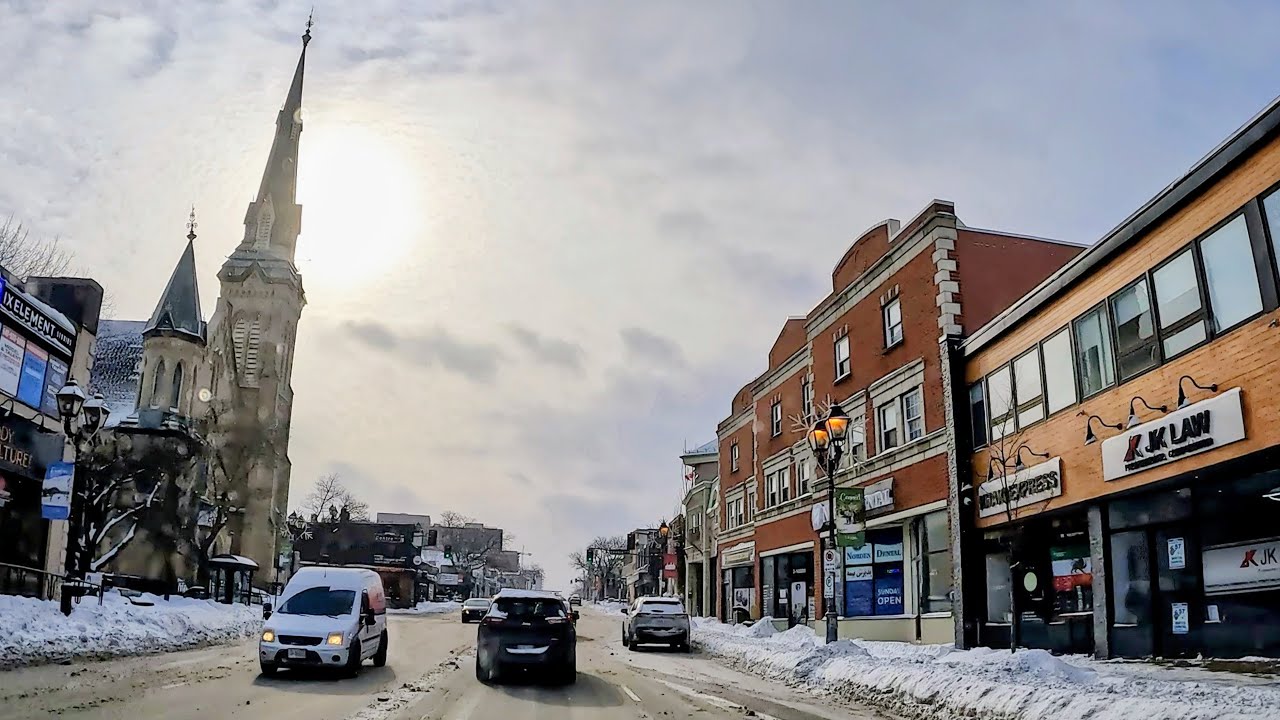 Yonge street . Richmond Hill. January 2026 4K