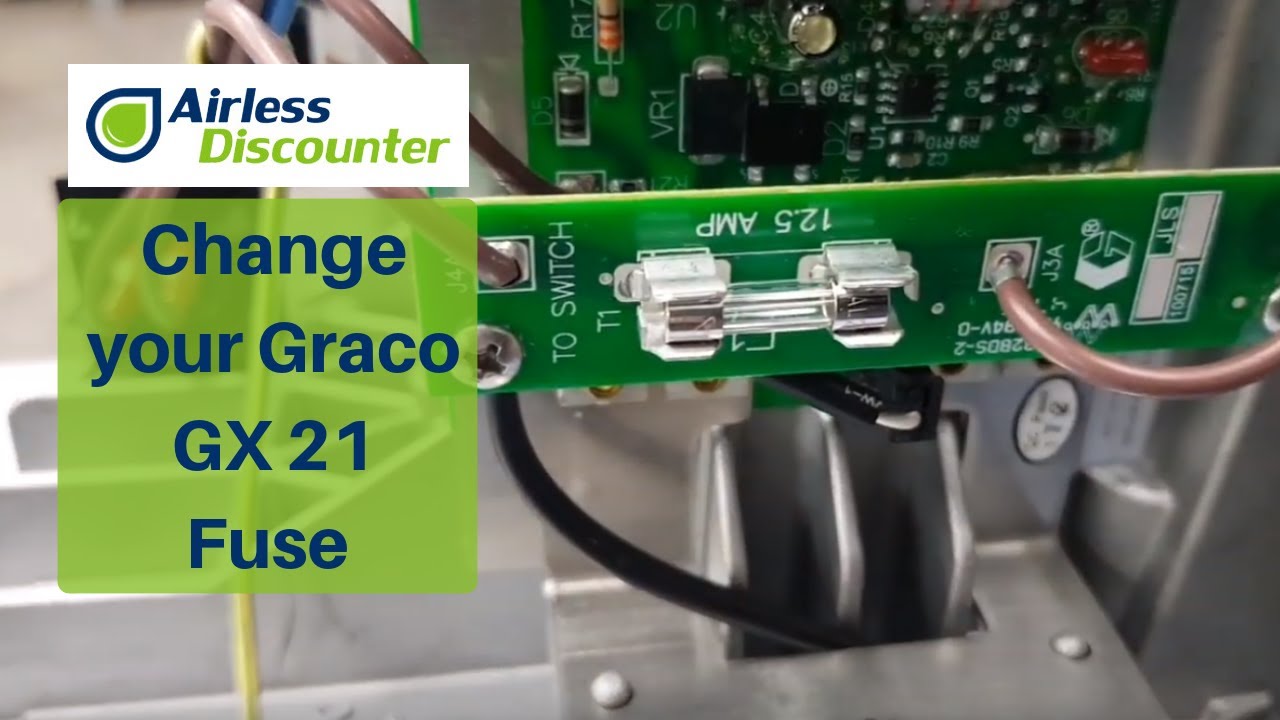 Airless Q&A #1 - How to Change the Fuse on a Graco GX 21 Airless Paint Sprayer