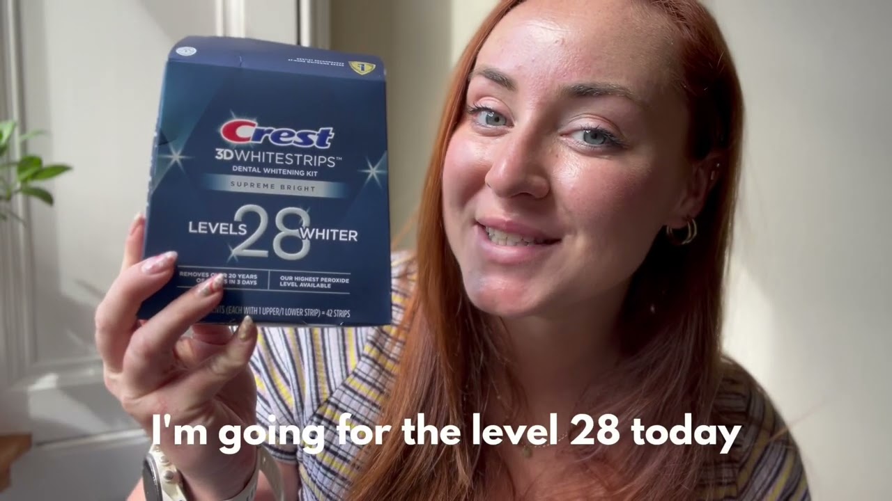 28 Levels Whiter With Crest 3D Teeth Whitening Strips - Review