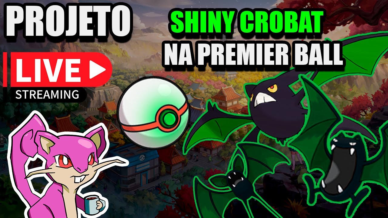 🔴 (Modo vertical) [dia 05] LIVE PXG | Projeto Shiny Crobat na Premier Ball 💎🔥 2.0