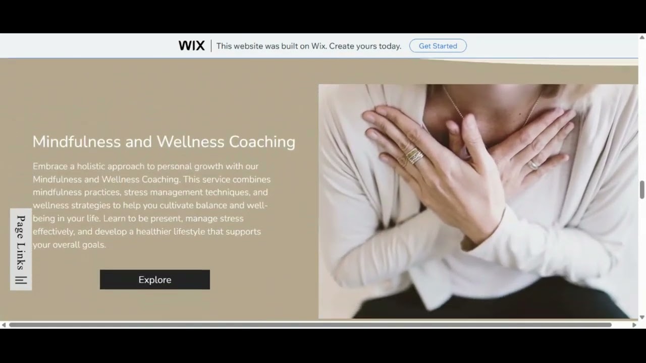 Life Coach Wix Website Template | Calm, Feminine & High-Converting Design