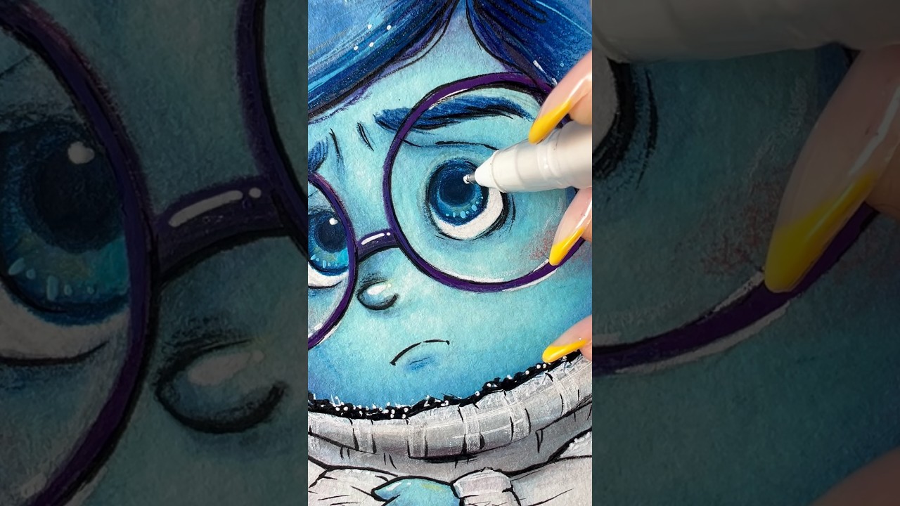 Dibujo una EMOCI&Oacute;N de ✨INSIDE OUT✨ 😢😡🤢 #insideout #disney