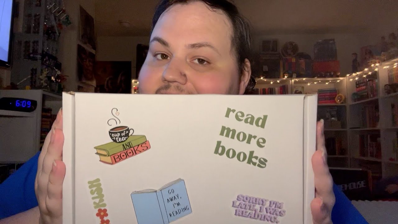 asmr 25k subscriber giveaway winner & book box unveiling