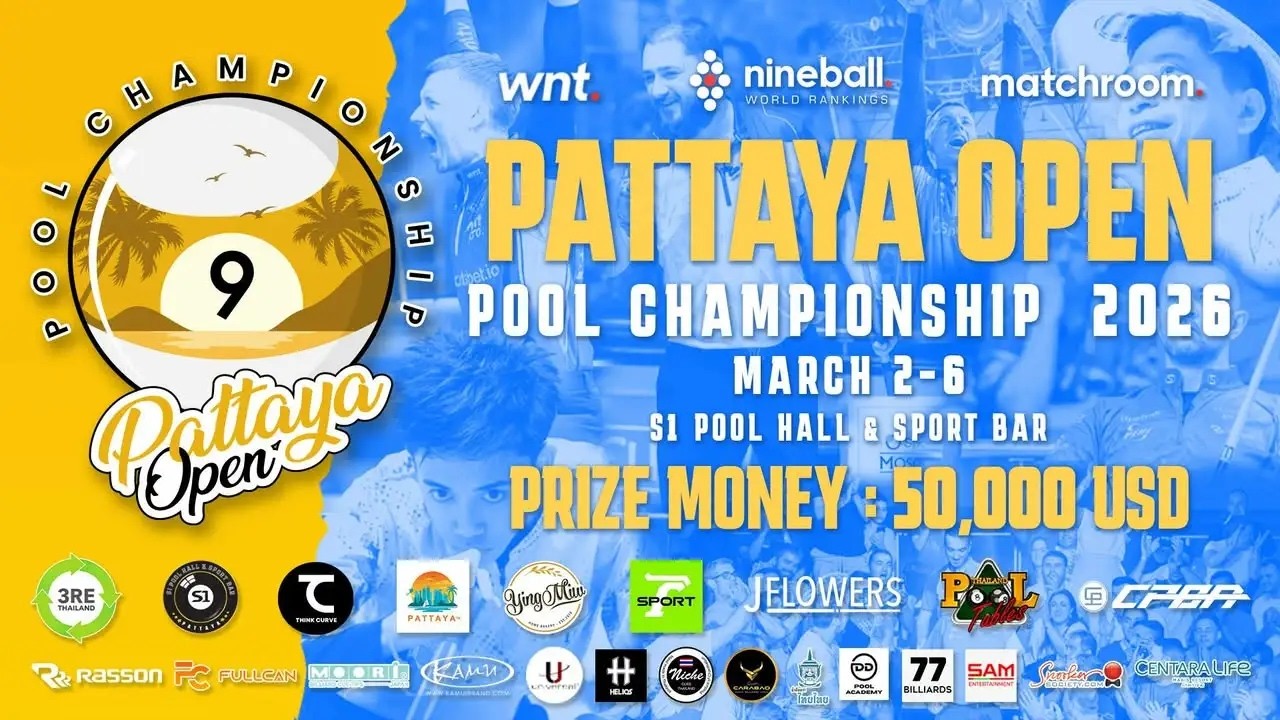 TV 1 - PATTAYA OPEN - POOL CHAMPIONSHIP 2026 - DAY 4