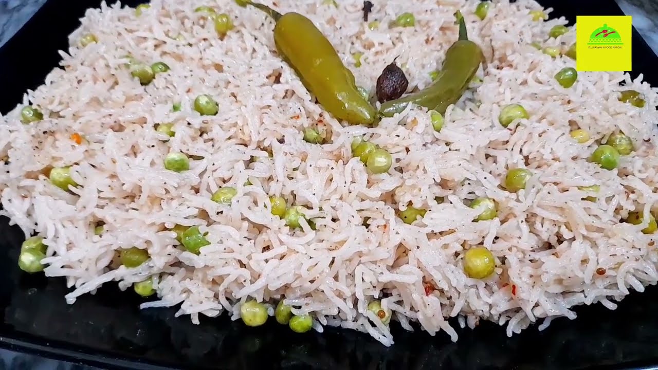  نئے چاولوں کا اسپیشل وائٹ مٹر پلاؤ |Beginners کے لیے آسان ریسپی |EasyRecipe |Gujranwala food fusion