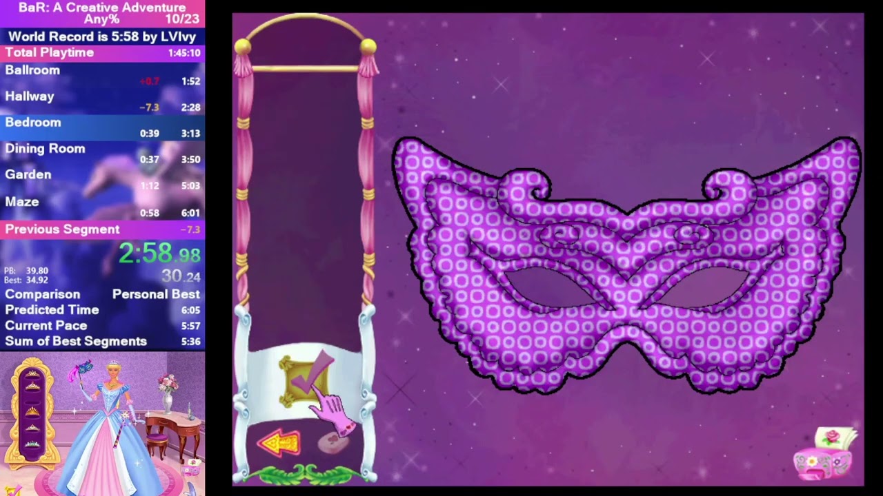 Barbie as Rapunzel: A Creative Adventure Speedrun (Any%) 5:54