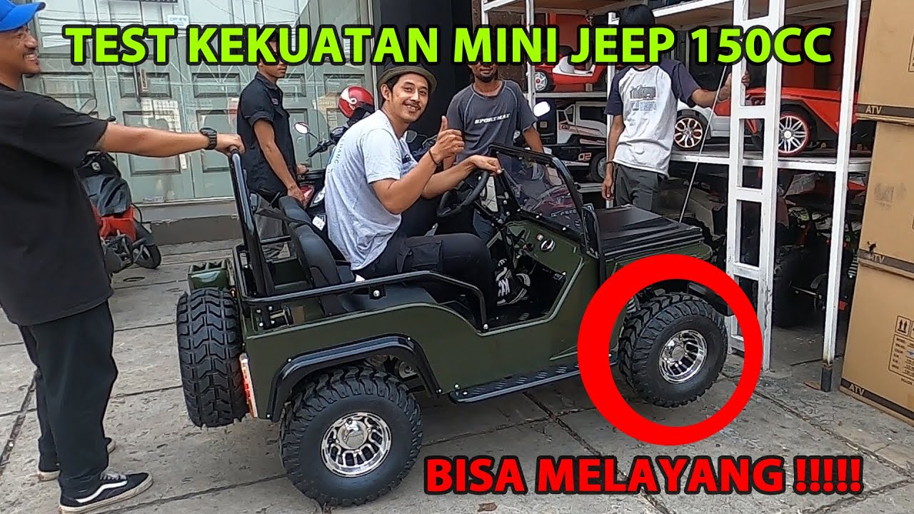 KEKUATAN MINI JEEP 150CC, BUKAN MAEN - MAEN!! ASLI MAENAN SULTAAN