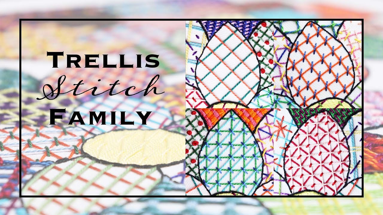 How to Stitch Trellis Stitch | Laid Work Embroidery Tutorial