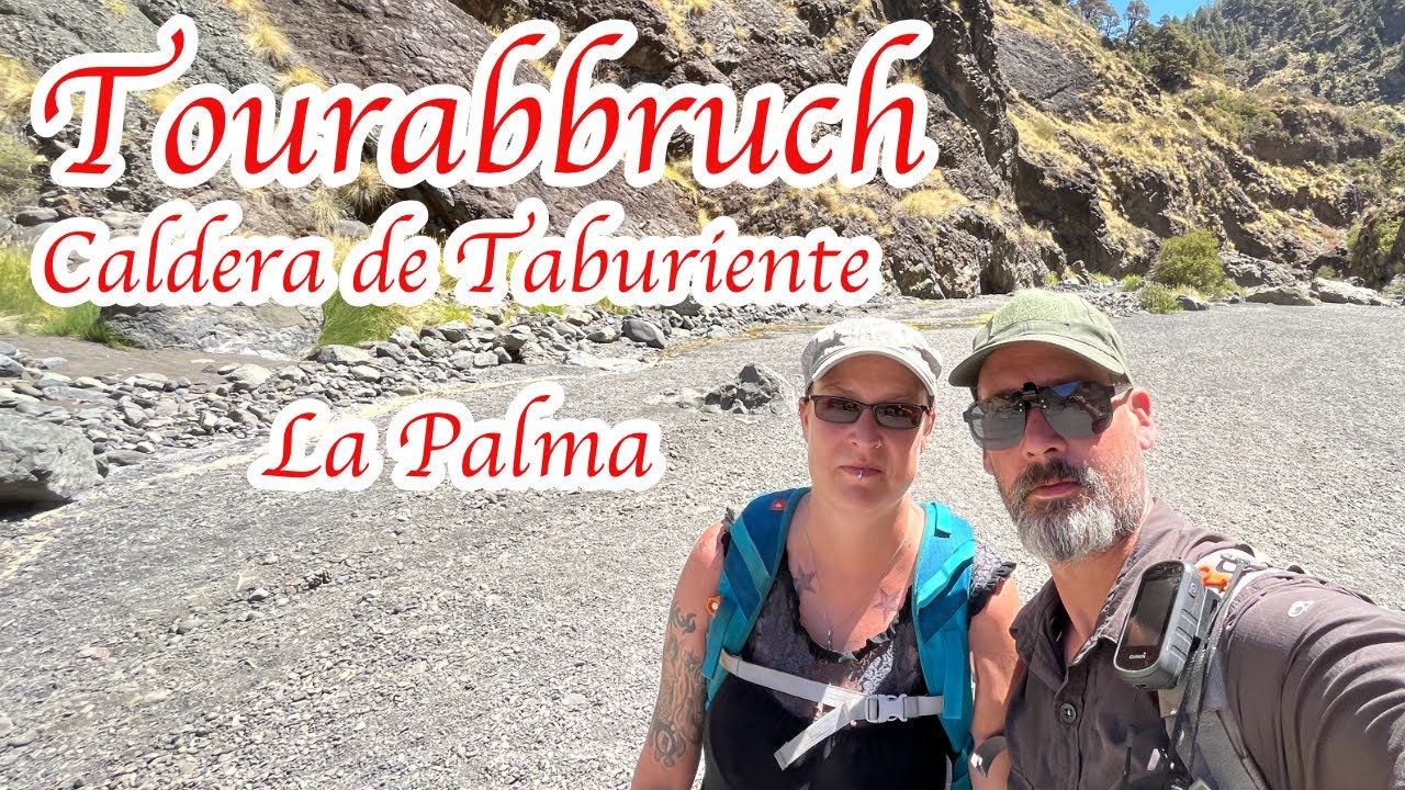 Tourabbruch in der Caldera de Taburiente-La Palma
