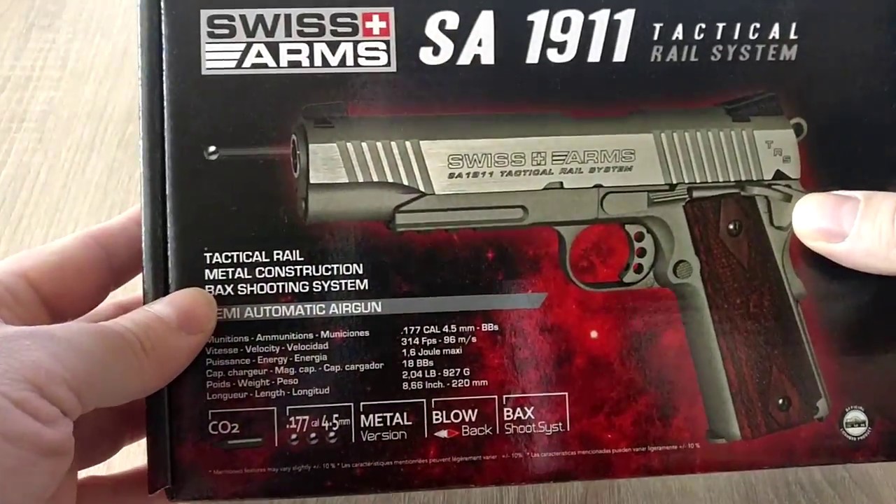 Swiss arms 1911 TRS BB unboxing / firing