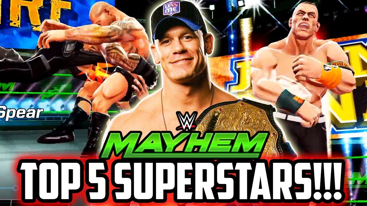 WWE MAYHEM NEW TOP 5 SUPERSTARS IN THE GAME! THE BEST SUPERSTARS!!!