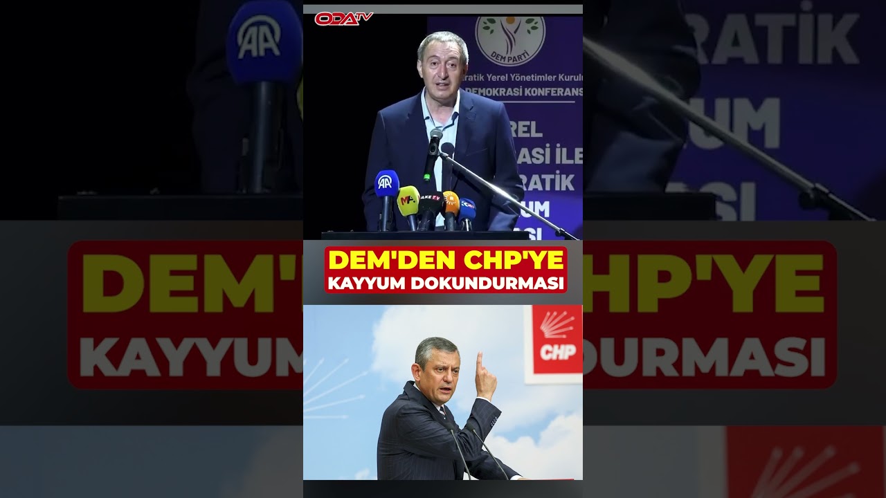 DEM Parti Eş Genel Başkanı Tuncer Bakırhan'dan CHP'ye kayyum g&ouml;ndermesi