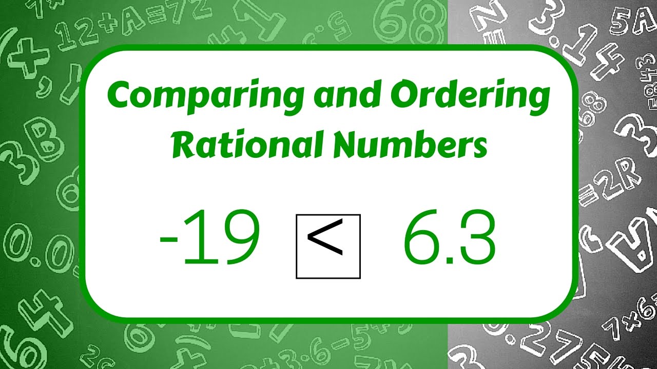 Compare and Order Rational Numbers