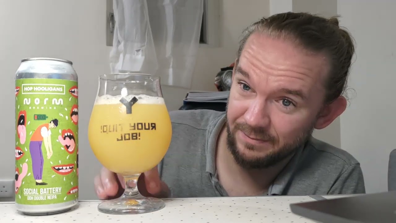 Beer Review #4269: Hop Hooligans & Norm Brewing - Social Battery (#Romania & #Belgium) #Beer