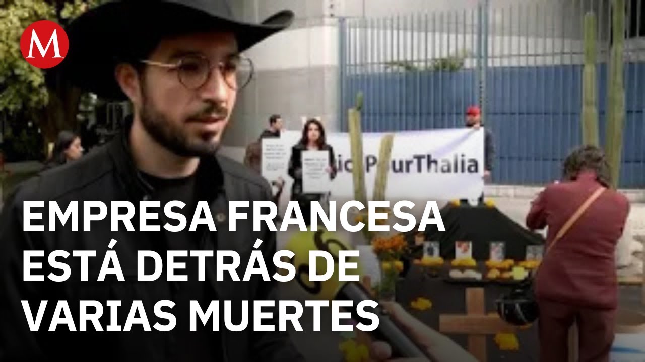 Familiares de v&iacute;ctimas de explosi&oacute;n protestan ante embajada de Francia en M&eacute;xico