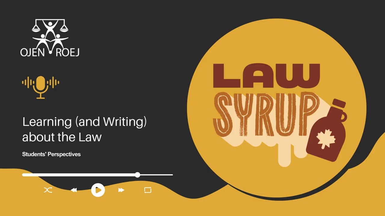 Learning (and Writing) about the Law: Students' Perspectives - Law Syrup