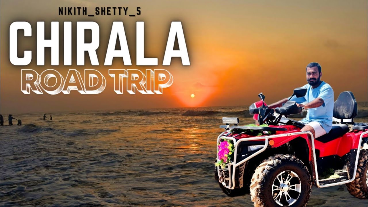 Hyderabad to Chirala🌊 | Best Weekend Road Trip | Nearest beach to Hyderabad | Nikith shetty
