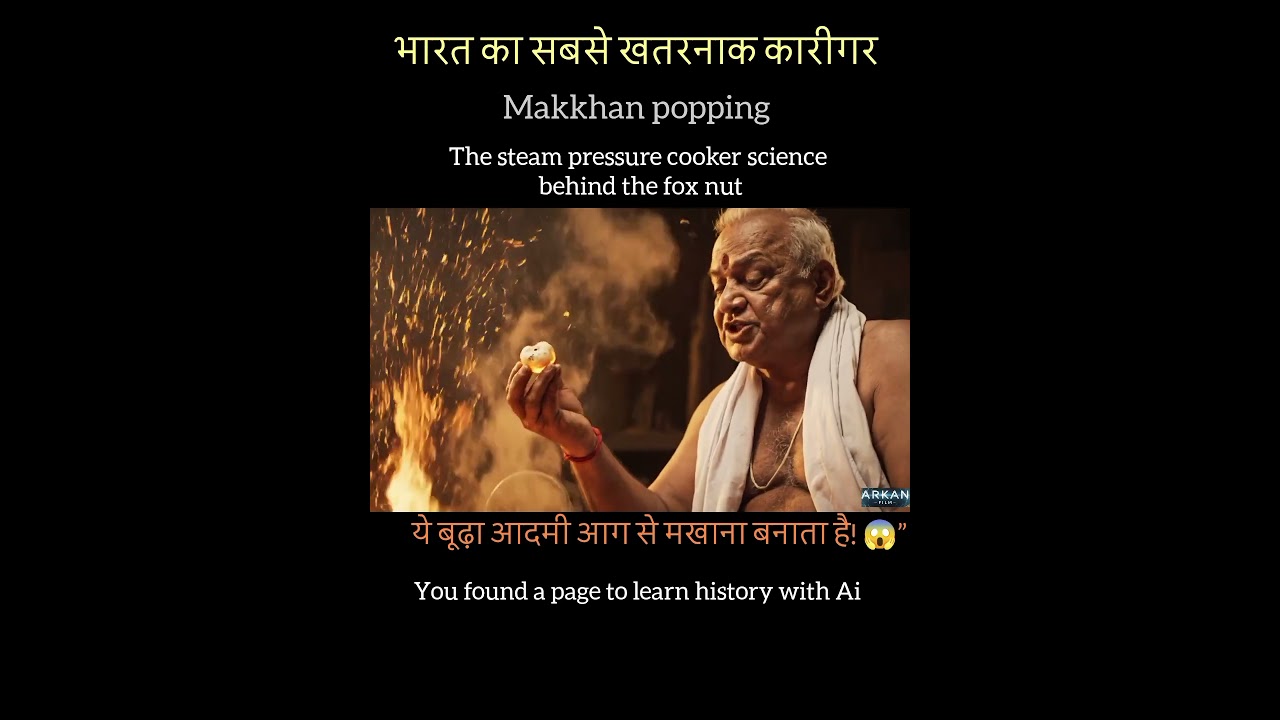 The Makhana Master &ndash; Fire, Steam & Science&rdquo;#ancientindia #aihistory