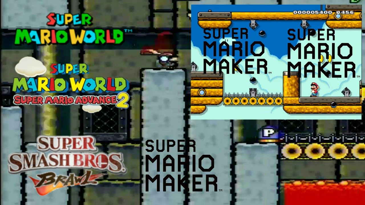 [MASHUP] Super Mario World: Castle Theme Mashup (Original+GBA+Edit+SSBB+Airship+Airship Edit)