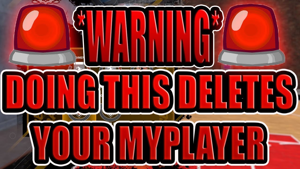 NBA 2K18 WARNING 😱😱 THIS GETS YOUR PLAYER INSTANTLY DELETED