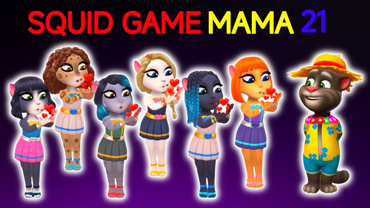 SQUID GAME MAMA 21 | My Talking Angela Squid Doll | Talking Tom Friends |