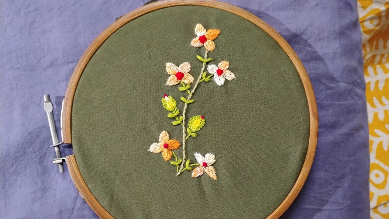 Embroidery stitching for beginners design | নতুনদের নকশার জন্য সূচি কর্ম সেলাই | hand embroidery 