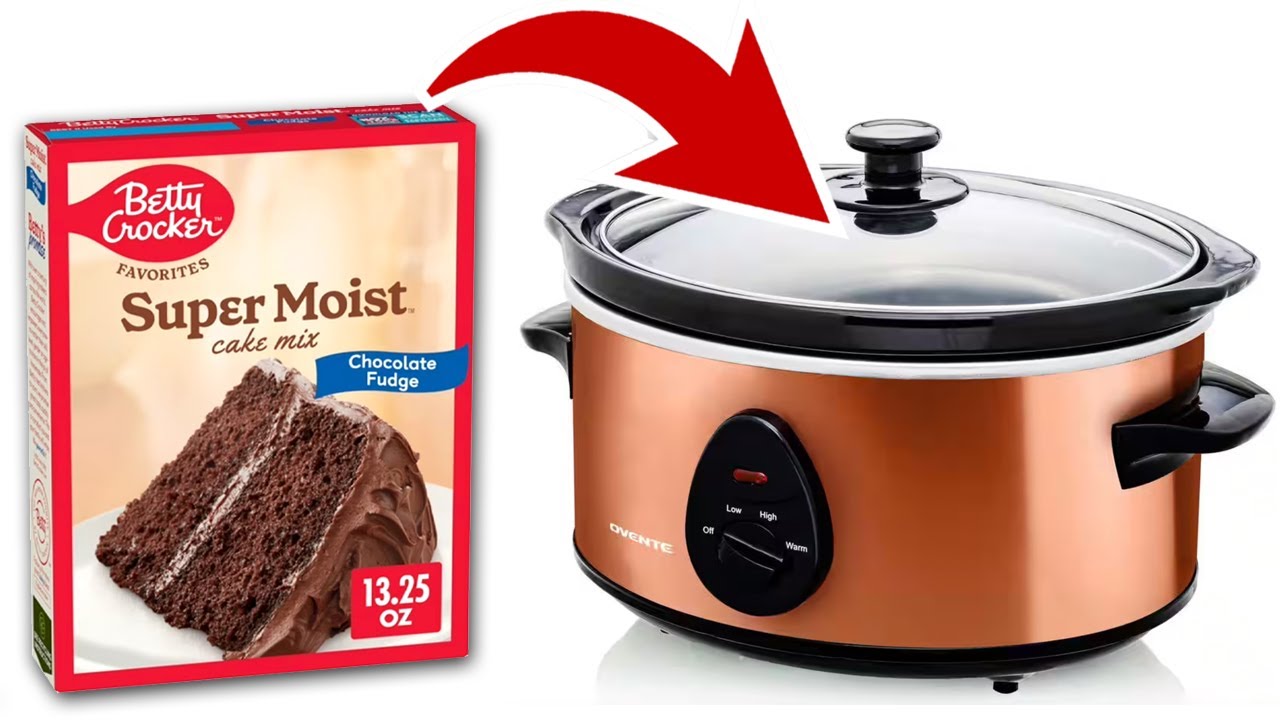 I Tried Making 3 Cakes In My Crockpot! Easy 3 Ingredient Dump Cake Recipe!