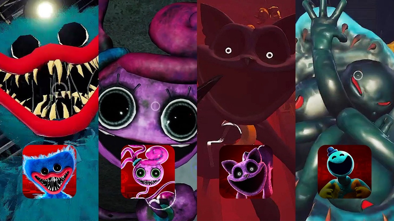 Poppy Playtime Chapters 1, 2, 3, 4 Mobile - Gameplay Walkthrough - Full Games (iOS, Android)