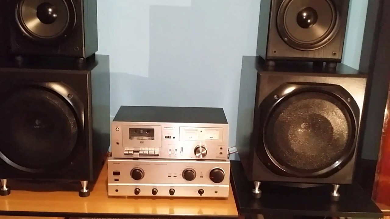 STEREO CASSETTE DECK  TECHNICS M7 DENON INTEGRATED STEREOAMPLIFIERPMA-980R SONY LOGITECH DIY SETUP