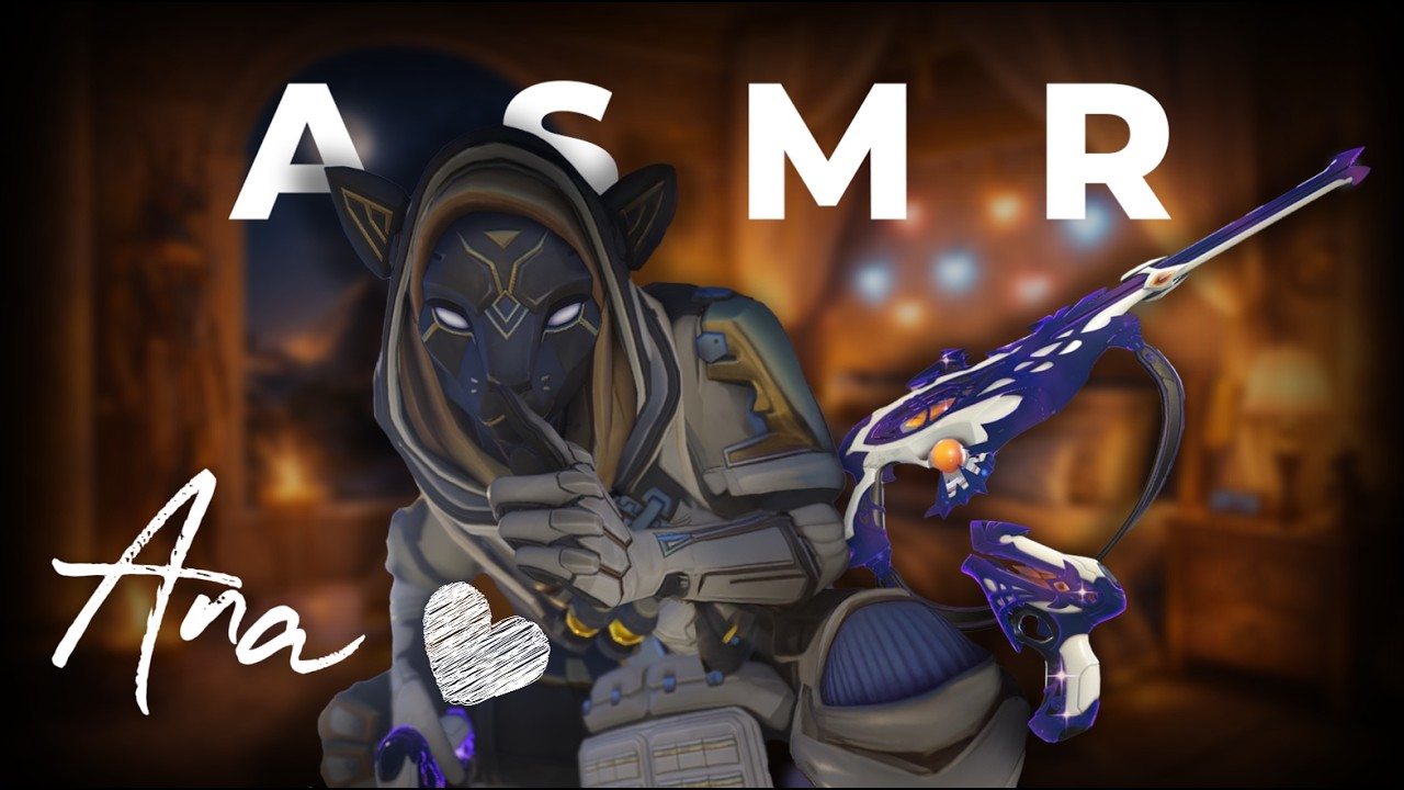 ♡︎ Overwatch ASMR ♡ Ana ♡︎ Comp ♡︎ (Mouth Sounds, Whispering, Keyboard, Mouse)