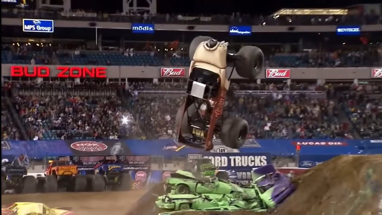 Все аварии Monster Jam Freestyle в Джексонвилле (2007-2015)