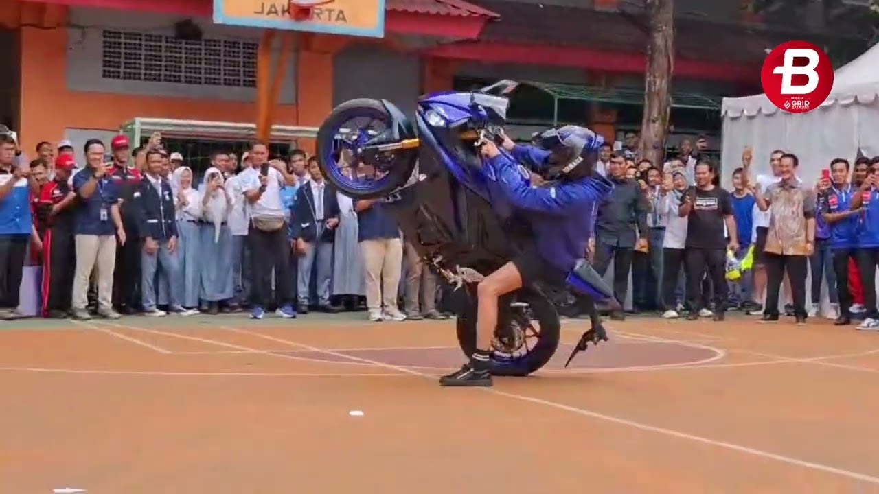 INTIP FREE STYLE Toprak Razgatlioglu di SMKN 39 Jakarta