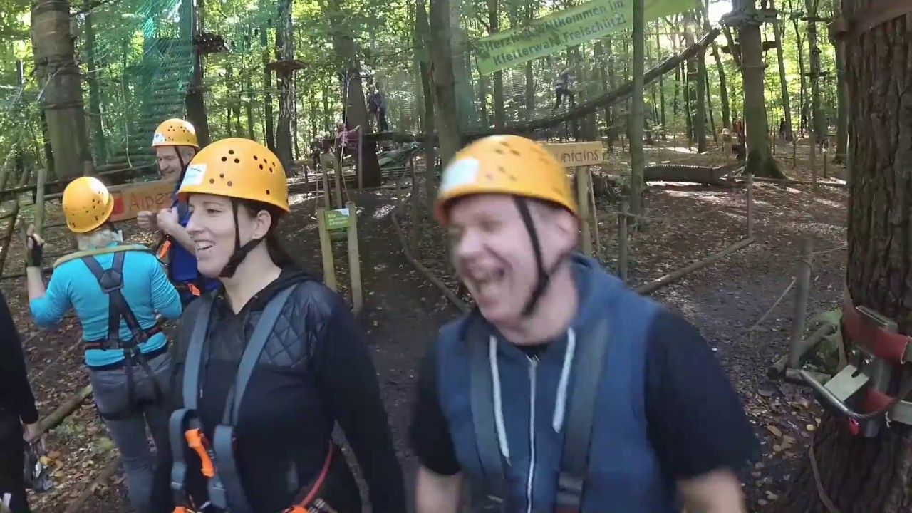Kletterwald Freischütz  Schwerte Dortmund  XIAOMI YI II 4K Climbing Area