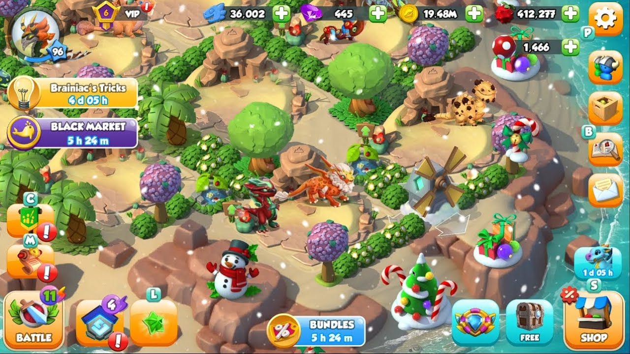 Dragon Mania Legends | Decorating Faded Earth Island | No Commentary | 19-01-2025