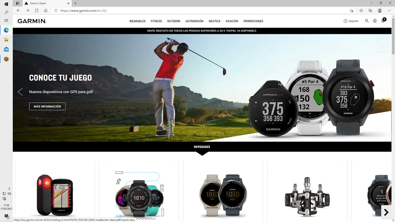 GPS Garmin Etrex 32x. Actualizar el Garmin con Windows y Mac Os (imagen mejorada)