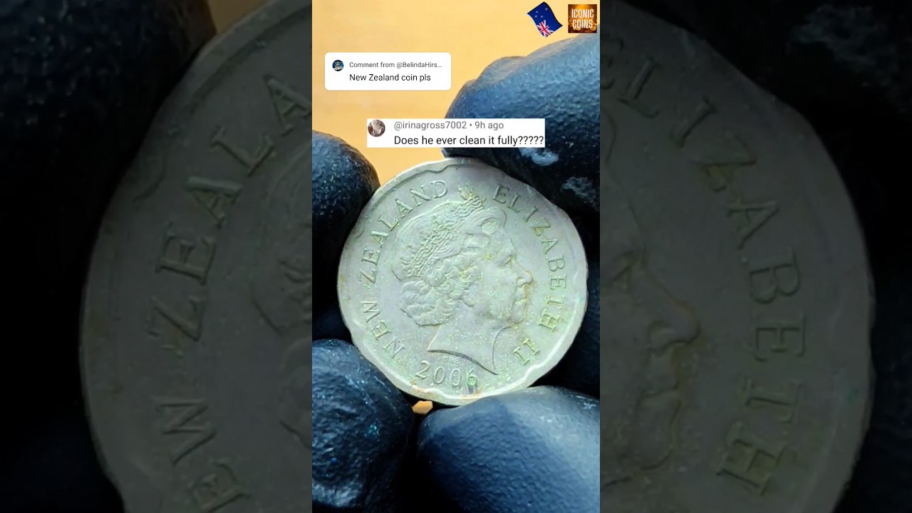 Satisfying Restoration New Zealand Coin 🇳🇿 #iconiccoins #satisfying #asmr #asmrtriggers