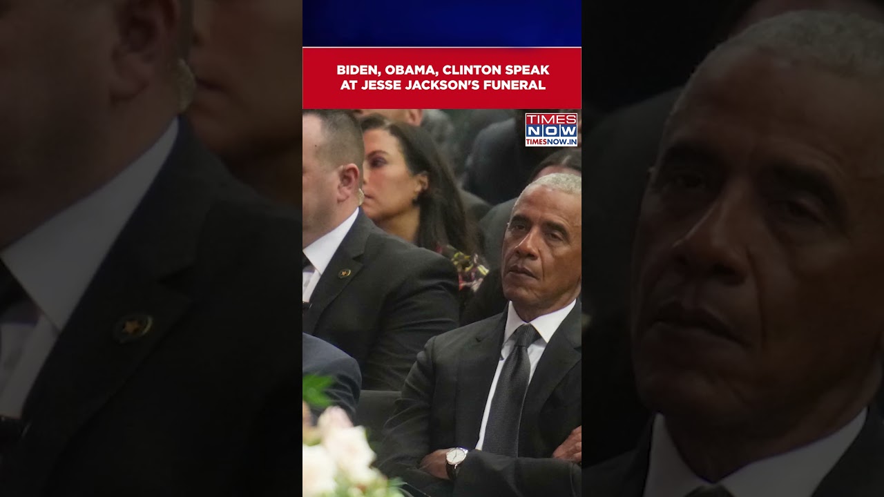Biden, Obama, Clinton Speak At Rev. Jesse Jackson's Funeral In Chicago #shorts