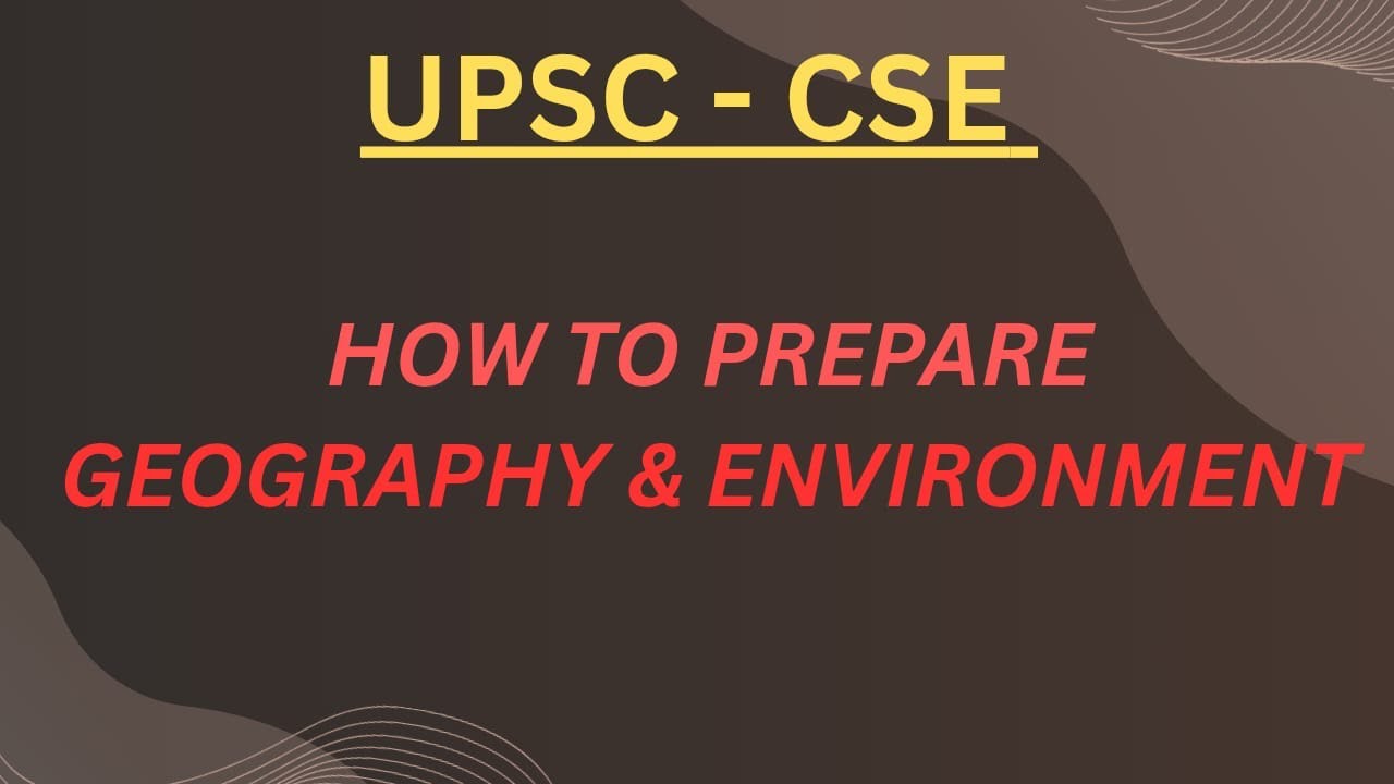 How To Prepare Geography and Environment/Strategy For Geography & Environment/@suresh parmar 