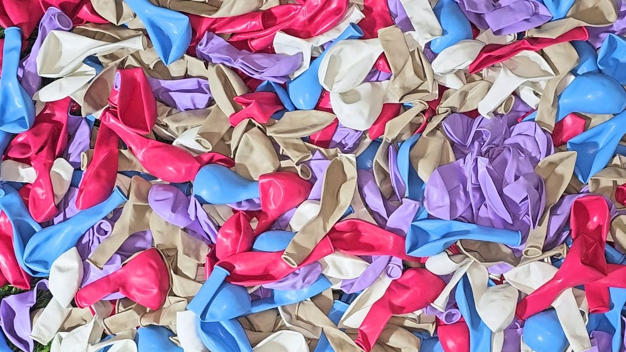 5 Minutes Satisfying ASMR Unboxing 500 Different Color Balloons 🎈