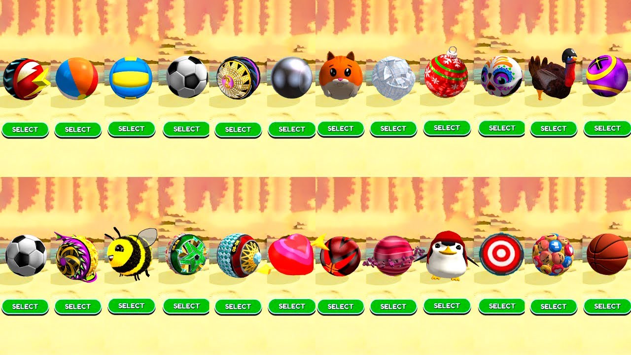 Going Ball vs Racing Ball Rolling vs Sky Ball Run vs Rollance vs City Ball vs Jump Ball! Race-909