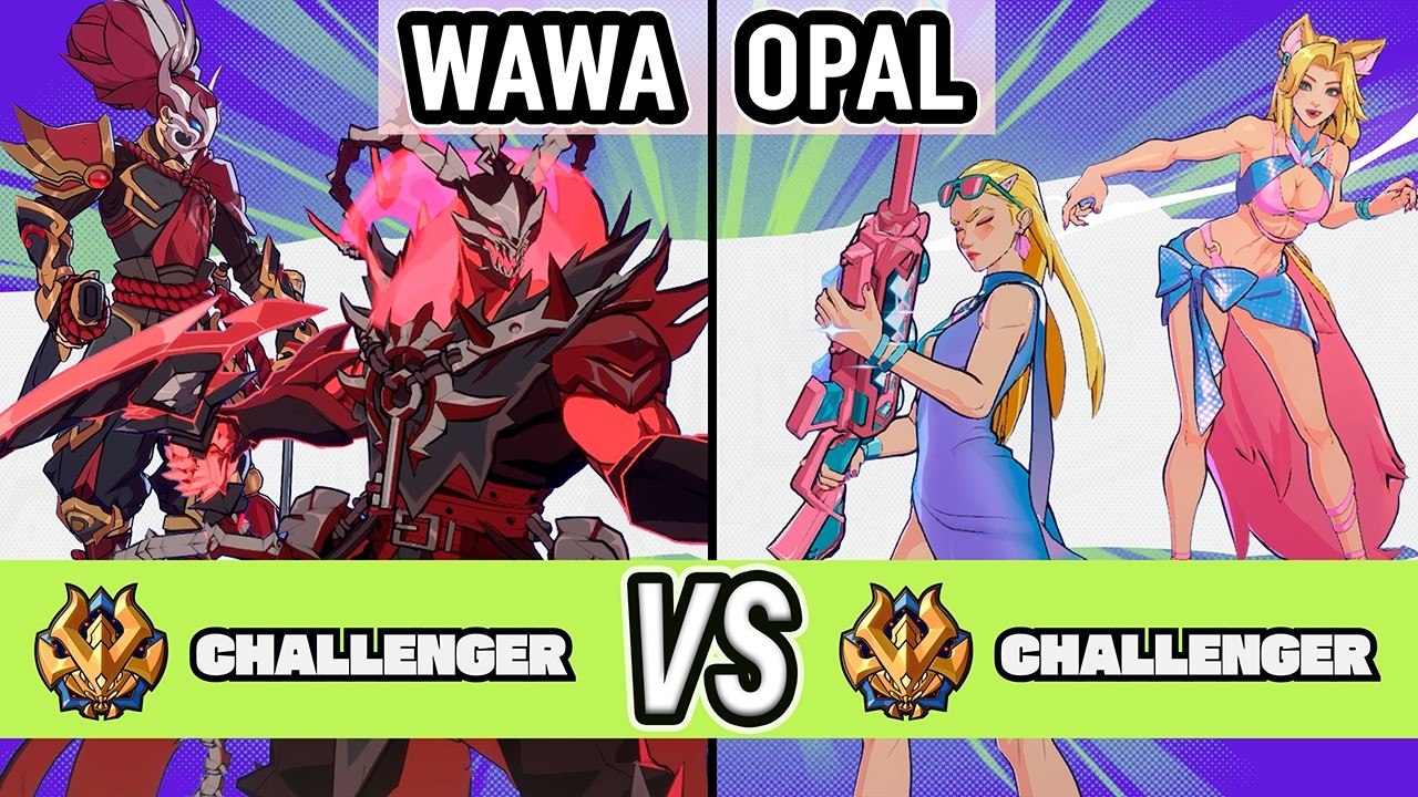 2XKO ▰ Wawa (Thresh / Yasuo) vs Opal (Caitlyn / Ahri) ▰ High Level Gameplay