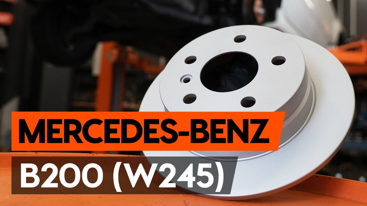 Så byter du bromsskivor bak på MERCEDES-BENZ B200 (W245) [AUTODOC-LEKTION]