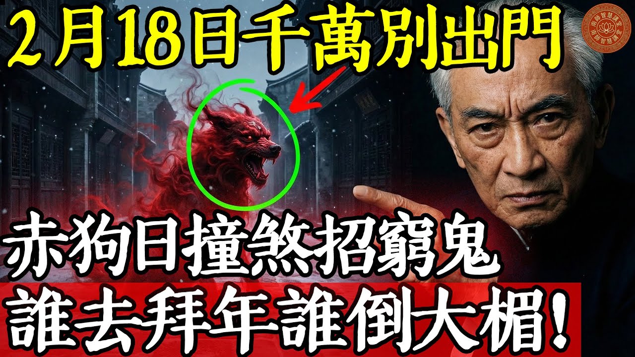 為什麼大年初三絕對「不能出門拜年」？南懷瑾：今天是「赤狗日」！誰出門就是去「撞煞」，把外面的窮氣帶回家。#南懷瑾 #南懷瑾智慧 #南師 #國學智慧 #易經 #大年初三 #赤狗日 #赤口日 #避煞